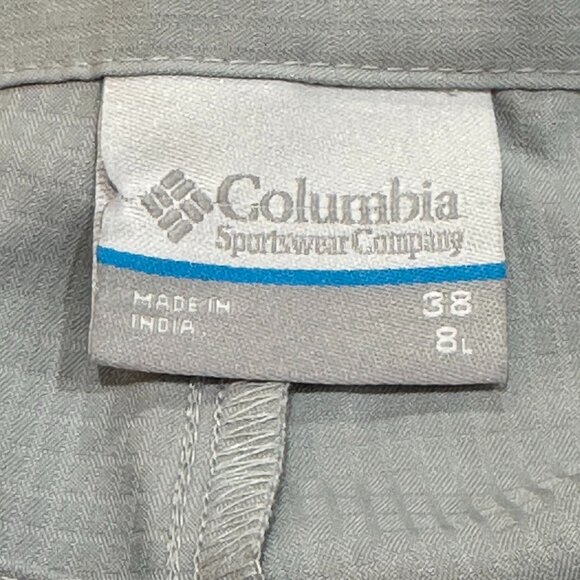 Columbia Tamiami 8" Shorts Cool Grey Size 38‎ Fishing Outdoor UPF Sun - Picture 6 of 8